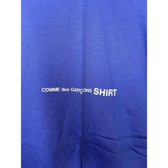COMME des GARCONS SHIRT T-shirt Size XL Blue S28121-2 - Picture 2 of 4